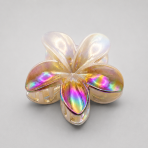 Broche Holographic Flower Tornasolado