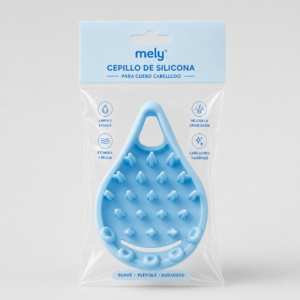Masajeador de Cuero Cabelludo Silicona Relax Blue