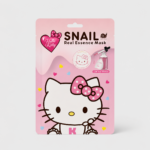 Mascarilla Facial Hello Kitty Reparadora Snail Coreana 25g