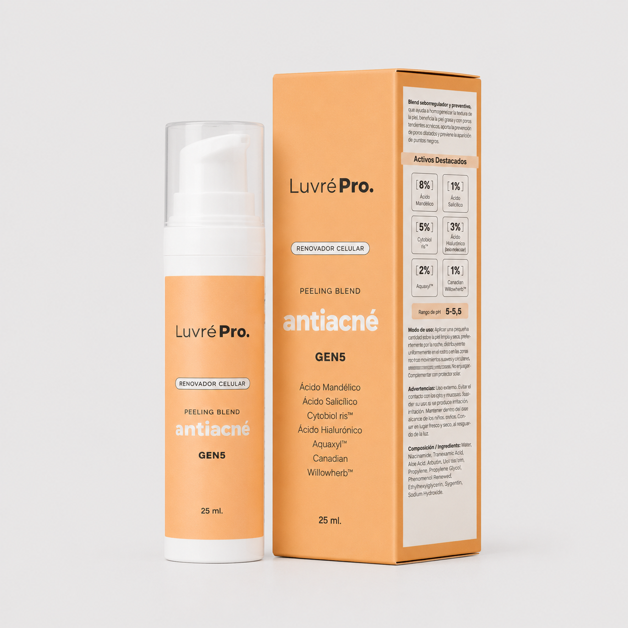 Peeling Blend Antiacné GEN5 Luvre Pro 25cc