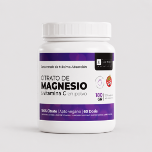 Magnesio Citrato + Vitamina C en Polvo Lappiel 180g