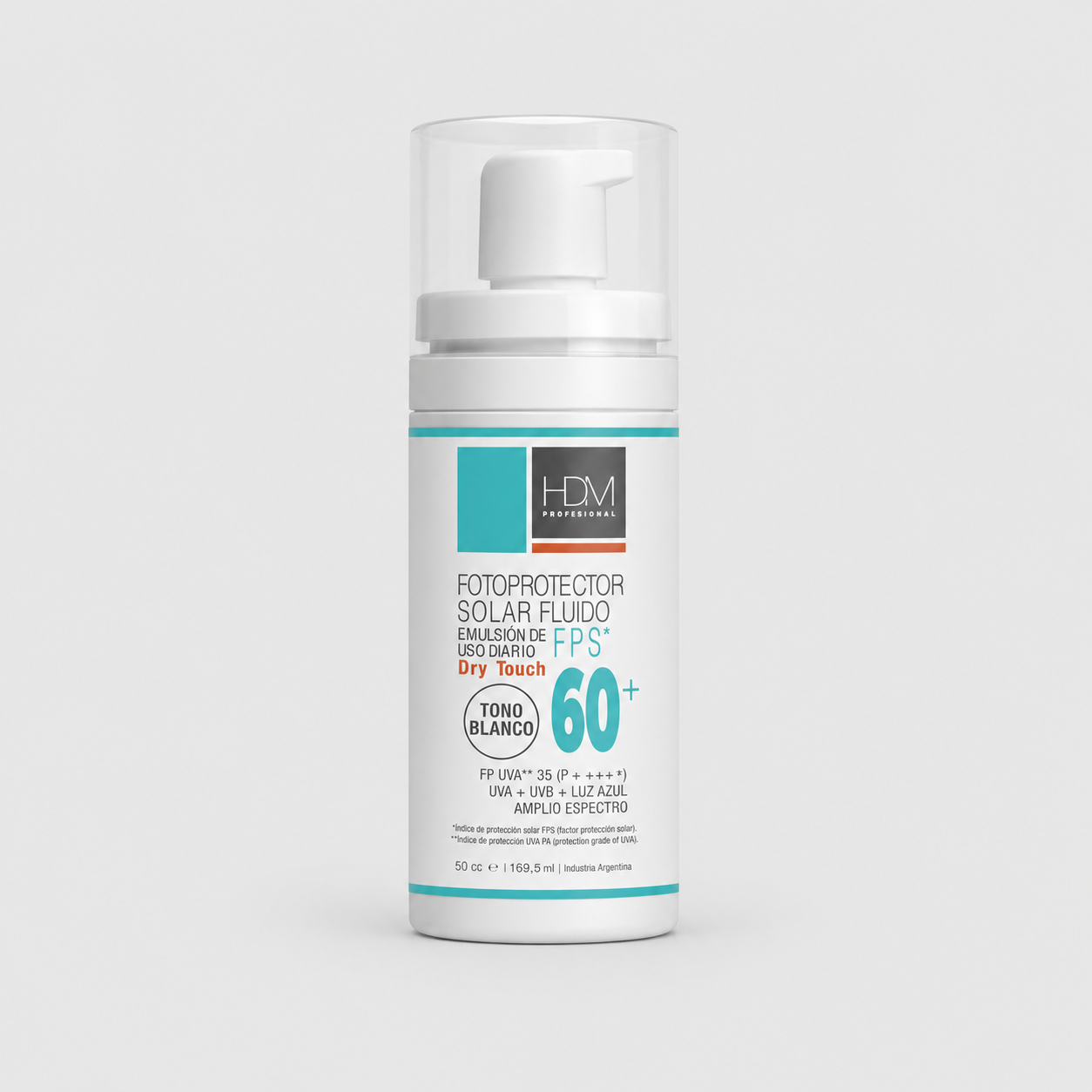 Fotoprotector Solar FPS 60+ Tono Blanco HDM