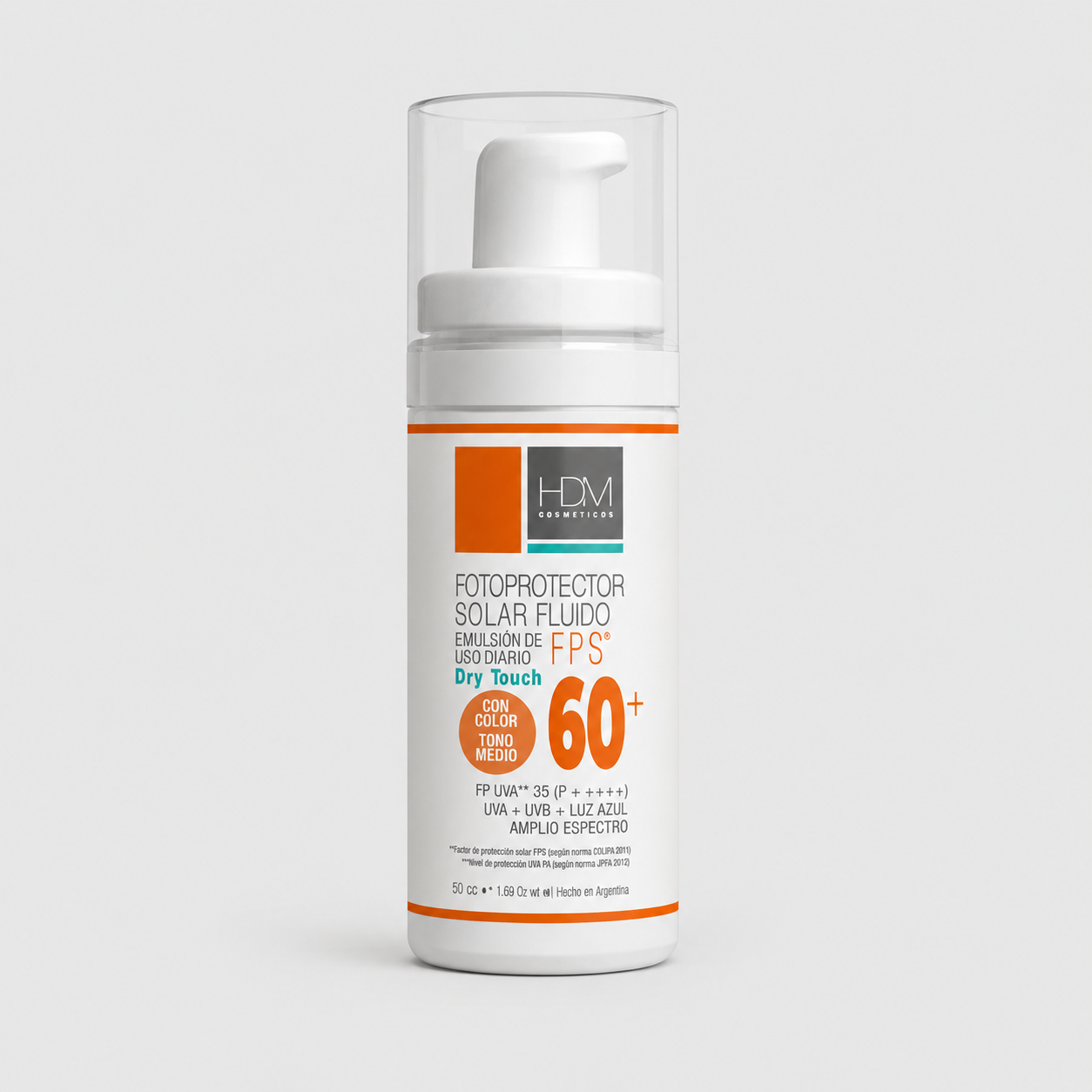 Fotoprotector Solar FPS 60+ Tono Medio HDM