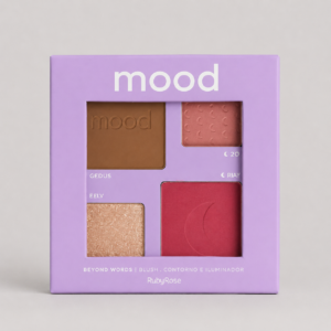 Paleta Mood Ruby Rose Contorno, Rubor e Iluminador 20g