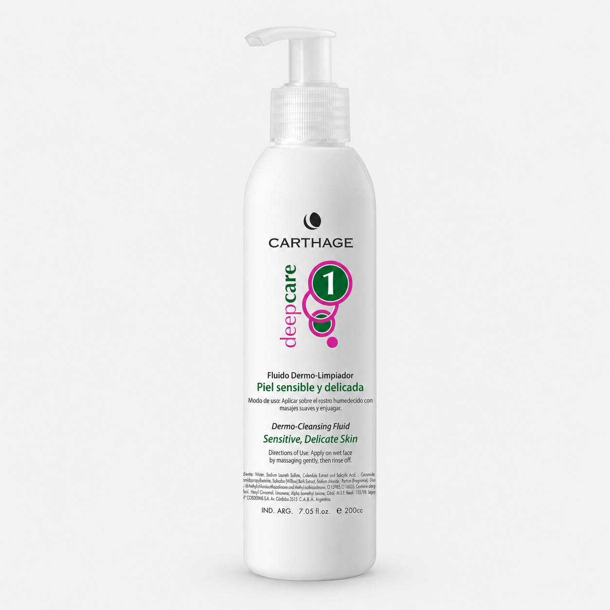 Fluido Dermo-Limpiador Deep Care Piel Sensible 200cc